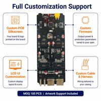 Module de batterie externe personnalisé, carte de circuit imprimé PCBA, contrôleur avec charge rapide PD 2C 2A 4 ports 60W 100W QC USB C, écran LCD