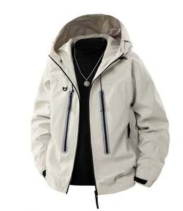 เสื้อแจ็กเก็ตผ้ากำมะหยี่สำหรับทั้งชายและหญิงเสื้อโค้ทสำหรับฤดูหนาวแบบบางใส่สบายกันลมมีฮู้ด - Product Image 1