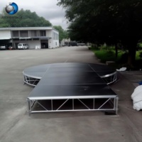 Escenario Portátil de Aluminio para Exteriores, Económico, Resistente, con Capacidad de Carga Pesada, Dimensiones Personalizables