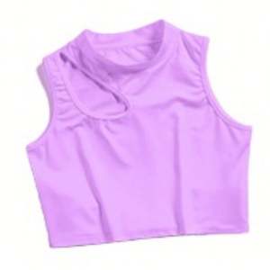 Nouveauté 2024 – Débardeur court tricoté pour femme, séchage rapide, coupe ajustée, uni, sexy, ajouré, idéal pour l'entraînement – Vente en gros avec logo personnalisé, haute qualité - Product Image 6