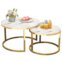 Tables basses modernes minimalistes rondes en métal, tables d'appoint pour le salon, vente chaude