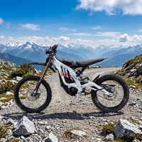 Sur Ron 10000W 72V 35AH Prix le plus bas En stock Noir Blanc Moto tout-terrain électrique Surron Light Bee X