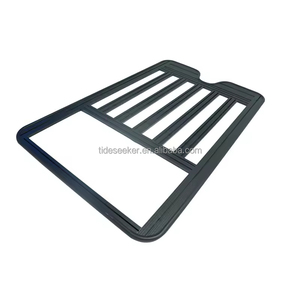 Meilleur porte-bagages de <span class=keywords><strong>toit</strong></span> en <span class=keywords><strong>acier</strong></span> avec tente de <span class=keywords><strong>toit</strong></span> LED, porte-bagages rigide, plateau de rangement pour bagages de voyage pour Jeep Wrangler JK 07-17 pour tente et échelle - Product Image 5