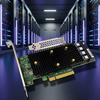 Nueva Tarjeta Controladora de Almacenamiento Broadcom 9400-16e de 12 Gb/s y 16 Puertos Externos SAS SATA NVMe Tri-Mode HBA PCIe 3.1 X8 en Stock