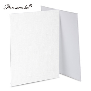 Panwenbo 3mm Độ dày ba tấm sơn lót vải 100% Bông sơn lót trống vải cho sơn dầu Acrylic sơn - Product Image 1