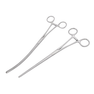Pinzas Intestinales de Acero Inoxidable con Cabezas Rectas y Curvas, Ranuras Diagonales, para Instrumentos Quirúrgicos Veterinarios para Gatos, Reutilizables - Product Image 2