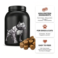 OEM Muscle Gain Multivitamin Chew Treats untuk Anjing & Kucing Meningkatkan Kesehatan Pencernaan, Membangun Otot, Mendukung Kekebalan Tubuh, Tinggi Protein