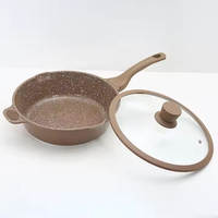 Ensemble de 10 ustensiles de cuisine en aluminium antiadhésif, vente chaude, cuisinière à gaz, cuisinière à induction, poêle à frire universelle, marmite, wok avec couvercle