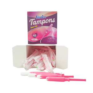 Applicatore digitale in cotone biodegradabile all'ingrosso <span class=keywords><strong>tamponi</strong></span> organici tampone per copertura morbida da donna a flusso medio con Logo personale - Product Image 1