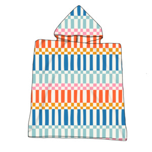 Commercio all'ingrosso biologico 60x80cm stampa digitale in microfibra Terry Poncho con cappuccio telo mare per i bambini - Product Image 6