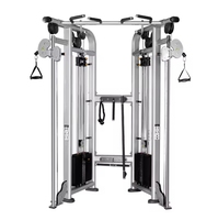 Machine Smith Professionnelle Multifonctionnelle Réglable en Acier 330kg avec Crossover par Câble pour Usage Commercial en Salle de Sport