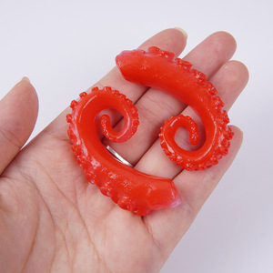 Articles en liquidation : Porte-clés tentacules de calmar imitation fruits de mer, pendentifs amusants tentacules de pieuvre, pinces à cheveux DIY en forme d'aliments et - Product Image 1
