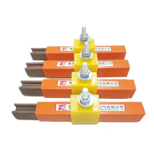 Safety Single Pole konduktor Rail Insulated Busbar untuk Overhead Crane