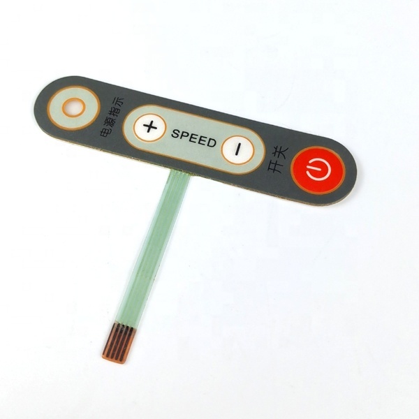 4 keys tactile membrane keypad