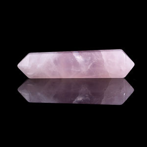 במגמת באיכות גבוהה קריסטל ריפוי אבן טבעית גבישים רוז קוורץ כפול סיים כפול נקודות קריסטל לקישוט - Product Image 1