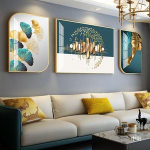 Commercio all'ingrosso della fabbrica moderna cornice soggiorno pittura decorativa <span class=keywords><strong>di</strong></span> lusso <span class=keywords><strong>di</strong></span> lusso <span class=keywords><strong>trittico</strong></span> da parete arte cristallo porcellana pittura - Product Image 3