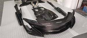 Kit Carrozzeria in Fibra di Carbonio per McLaren 540C 570S 570GT Aggiornato 600LT: Paraurti Anteriore, Alettone Posteriore, Copertura Anteriore, Minigonne Laterali, Paraurti Posteriore, Tubo di Scarico - Product Image 5
