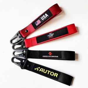 High Quality Fancy Give Away Embroidery Fabric <b>Keychain</b> Custom Embroidered <b>Keychain</b> Promotional Polyester Nylon <b>Personal</b> - Product Image 6