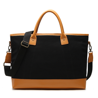 Sac fourre-tout en toile de qualité supérieure pour femmes avec poignée en cuir grainé italien riche