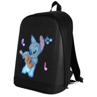 LOY T2 Mochila LED Inteligente Al por Mayor Pantalla Publicitaria a Color Impermeable Control APP Publicidad DIY Negocios