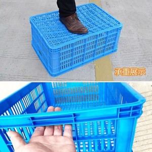 Yue Hong Plastic <b>Crates</b> 40x30x25 Cm Thickened Drop Resistant General Purpose Turnover Box For Fruits Vegetables <b>Storage</b> - Product Image 4