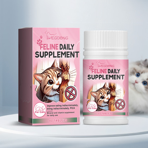 Comprimés à mâcher multivitaminés pour chats, oligo-éléments pour une alimentation équilibrée <span class=keywords><strong>et</strong></span> un soutien immunitaire - Product Image 1