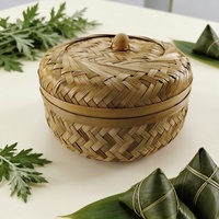 Boîte à thé Pu'er vintage en bambou tressé, modèle 25-055, rose thé, présentation de thé soignée, emballage cadeau, boîte de rangement Qizi