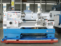 Tour à métaux universel horizontal CA6150, usage léger, broche NT40, 4 porte-outils, 380V, longueur de travail maximale 2000mm