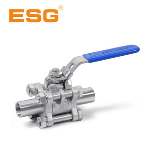 วาล์วบอลสามทาง ESG DN50 สแตนเลส 304 แบบเกลียวเชื่อมต่อ ควบคุมด้วยมือ สำหรับสถานีไฟฟ้าพลังน้ำ - Product Image 3