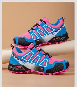 รองเท้าเดินป่ากลางแจ้งสไตล์โซโลมอนสำหรับผู้หญิงรุ่นใหม่ ระบายอากาศได้ดี กันลื่น ซับแรงกระแทก เหมาะสำหรับการวิ่งเทรลและปั่นจักรยาน - Product Image 4