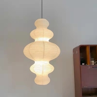 Lampadaire nordique en fer et papier fait à la main blanc LED Dimmable High CRI 90 Design minimaliste pour la décoration d'hôtel et de salon