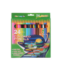 Ensemble de crayons de couleur bon marché pour enfants, dessin artistique, papeterie scolaire personnalisée avec logo, 6, 12, 18, 24, 36 couleurs