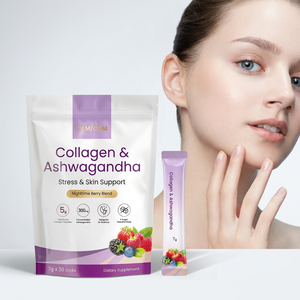 Custom Formulation Ashwagandha <strong>Collagen</strong> Supplement | Premium Hydrolyzed Peptide Drink Mixer | Low MOQ Private Label - Product Image 1