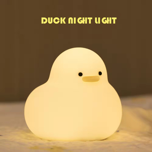 Lámpara Nocturna de Silicona con Forma de Pato, Linda Lámpara de Pato Recargable por USB, Lámpara de Noche Portátil con Forma de <span class=keywords><strong>Patito</strong></span> para la Habitación de Bebés - Product Image 1