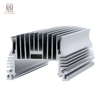 Radiateur en aluminium extrudé personnalisé, grand profil rond 150 mm 4040 en forme de tournesol, dissipateur thermique LED en alliage d'aluminium plat série 6000