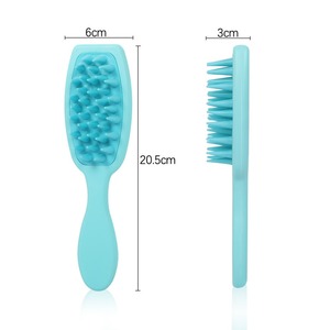 Cross-Border <b>Pet</b> Silicone Handle Bath <b>Brush</b> Soft Tooth Dog Bath Massage Hair Care Cleaning <b>Pet</b> Comb - Product Image 2