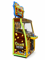 Máquina de Juego Arcade LECHUANG con Volante de Carreras Metálico, Simulador de Conducción de Autos que Funciona con Monedas para Centros de Entretenimiento Interiores
