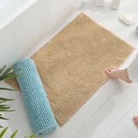 FIGOO-<strong>Best</strong> <strong>Selling</strong> Water Absorbent Bath Mat Quick Dry Non-slip Polyester Rug Low MOQ