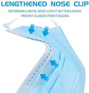 หน้ากากอนามัยแบบใช้แล้วทิ้ง <span class=keywords><strong>3</strong></span> ชั้น สีสันสดใส น้ำเงิน ขาว ชมพู ม่วง เหลือง และเขียว - Product Image 2