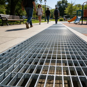 Grille en acier inoxydable personnalisable pour une installation rapide dans les applications de plancher de villas municipales - Product Image 6