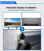 Personnalisation industrielle 4K 55 pouces IPS IP68 étanche écran tactile infrarouge moniteur LCD HDMI contrôle industriel tablette écran tactile