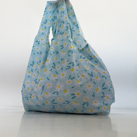Sac de courses pliable réutilisable unisexe en polyester pongé de marque XIYI, poche carrée, écologique, recyclable, portable et élégant