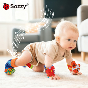 ชุดถุงเท้าและของเล่นเขย่ามือรูปแมลงและมหาสมุทรสำหรับเด็กทารก - ของเล่นเสริม<span class=keywords><strong>พัฒนาการ</strong></span>สัมผัสนุ่มนวล พร้อมกระดิ่งข้อมือและเสียงกรอบแกรบ สำหรับเด็กแรกเกิด <span class=keywords><strong>0</strong></span>-<span class=keywords><strong>1</strong></span> <span class=keywords><strong>ปี</strong></span> - Product Image 2