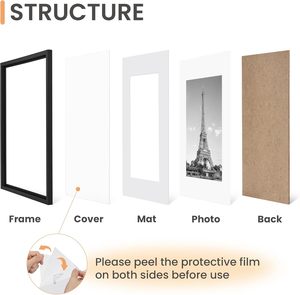 11 Colors <b>Black</b> White PVC Plastic <b>A3</b> A4 A5 4R 5R Picture <b>Frames</b> Photo Albums&Accessories - Product Image 4