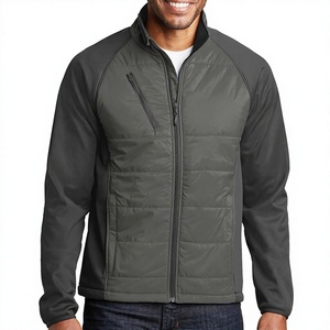 Chaqueta Bomber de Lona Suave con Cremallera Completa para Hombre, Personalizada OEM, Cuello Alto, Invierno, Cortavientos, Transpirable, Acabado Frontal - Product Image 1