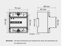 SINOTIMER DDS546C Precio de fábrica Venta 5(100)A 230VAC 50/60Hz Contador de energía monofásico Medidor Vatímetro eléctrico analógico