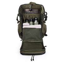 Sac à dos de chasse en plein air avec panneau de transport pour casque, sangles MOLLE et ceinture ergonomique