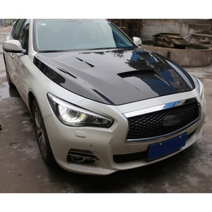 Capó de Fibra de Carbono, Nuevo, Instalación con Pernos, Color Negro, Modificación/Actualización, Compatible con Infiniti 2014 Q50, 1 Año de Garantía - Product Image 6