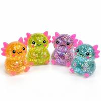 Salamandre Assise Mignonne en TPR Remplie de Maltose, Prête à l'emploi, à Remontée Lente, Anti-stress, ASMR, pour une Sensation Étrangement Apaisante, Vente en Gros