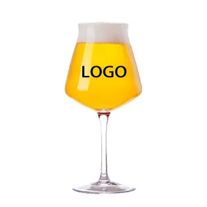 Groothandel Goedkope Custom Logo Glaswerk Beer Creative High-Voet Glaswerk Bierglas